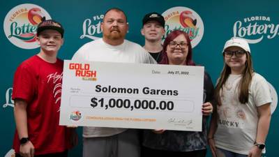Tourist’s dream: Ohio man on vacation wins $1M scratch-off Florida Lottery game